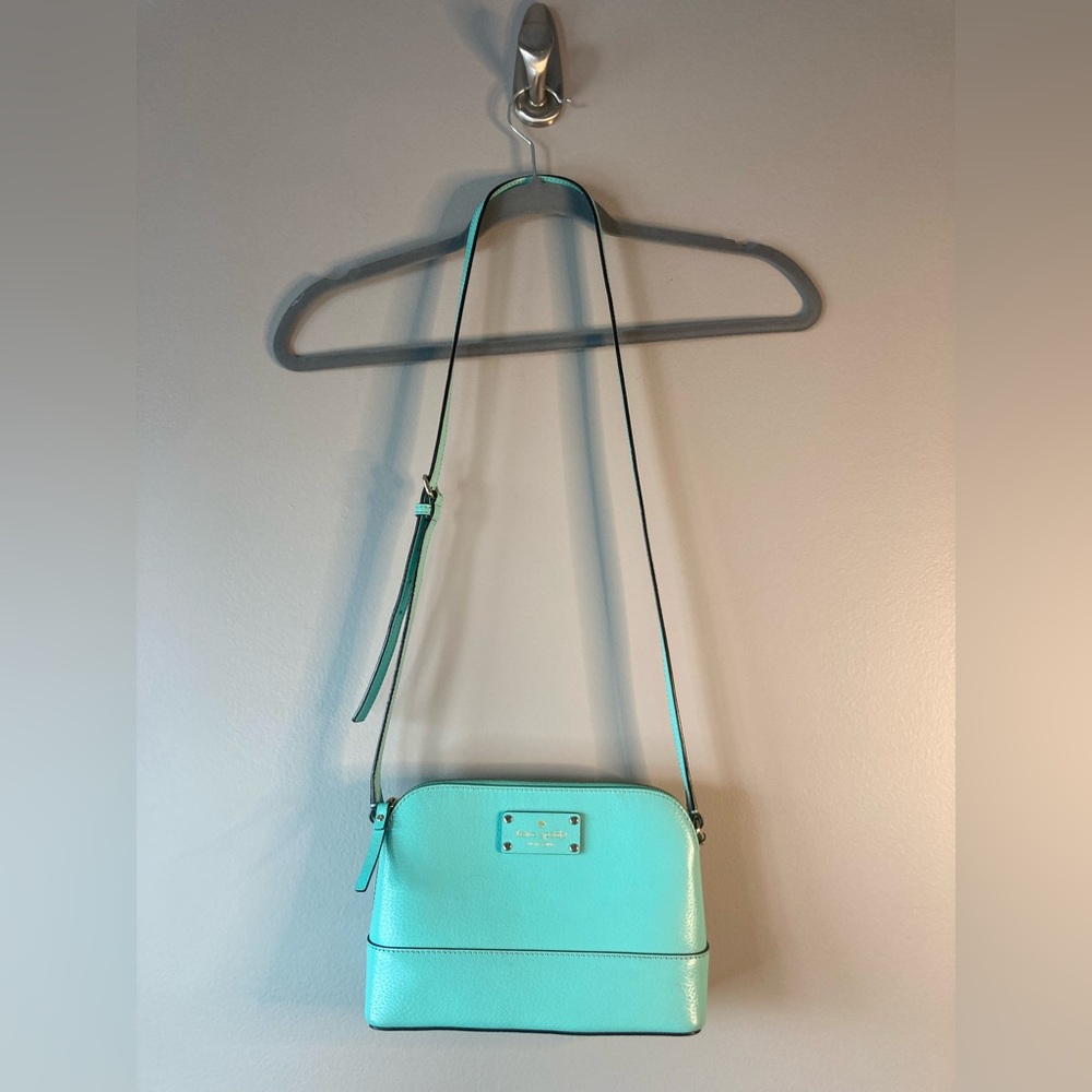SOLD Kate Spade Wellesley Hanna Leather Crossbody Turquoise Purse Handbag